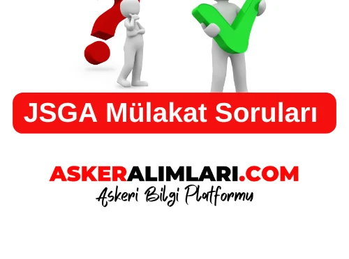 JSGA Mülakat Soruları 2025